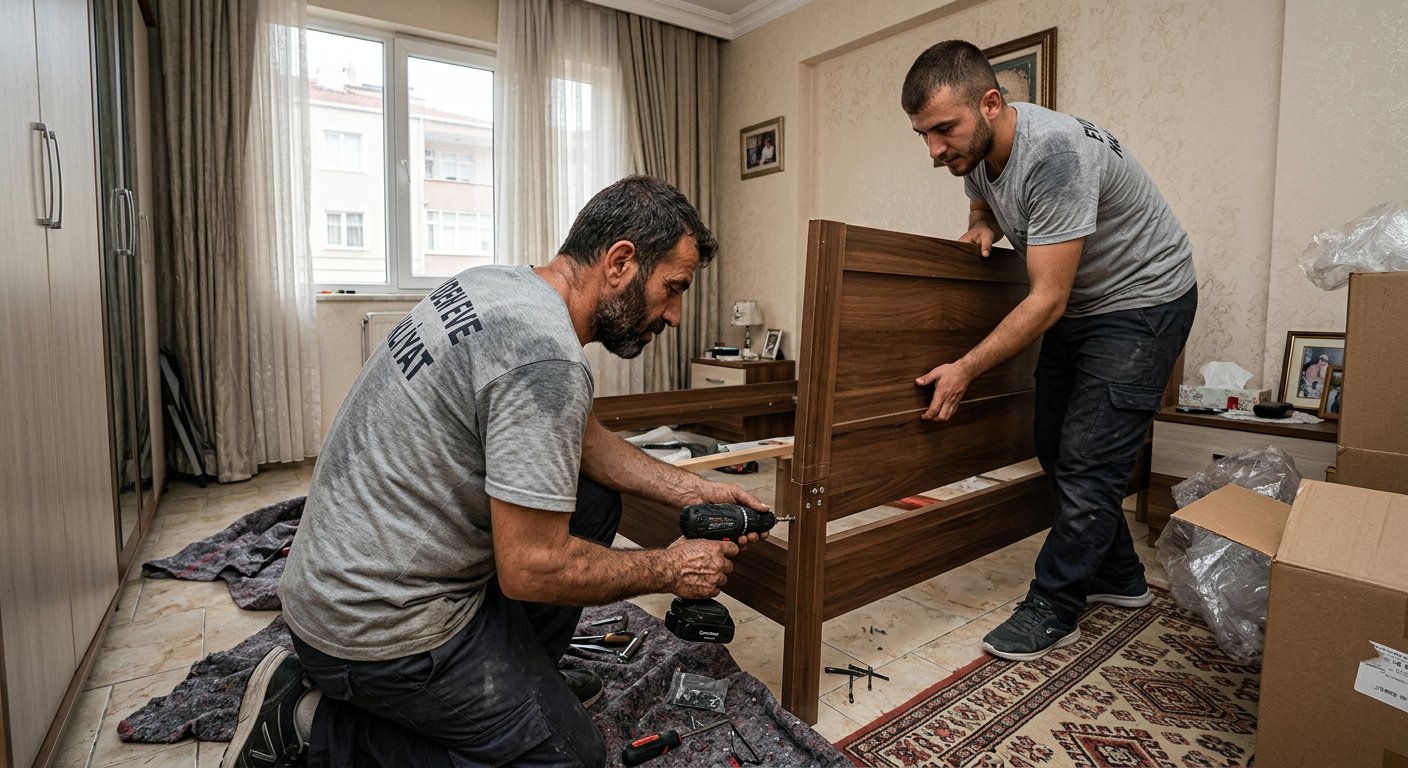 Cekmeceli sifonyerin raylarini monte etme
